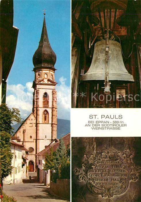 Eppan Suedtirol St Pauls Kirche Glockenturm