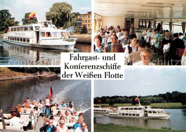 Muelheim Ruhr Fahrgastschiffe der Weissen Flotte Deta