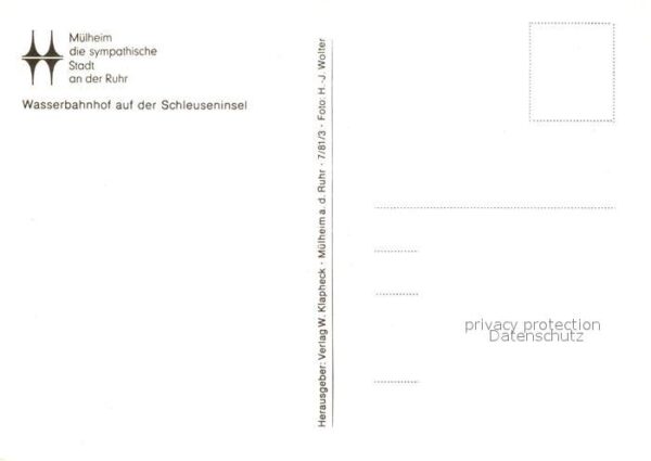 Muelheim Ruhr Wasserbahnhof auf der Schleuseninsel – Bild 2