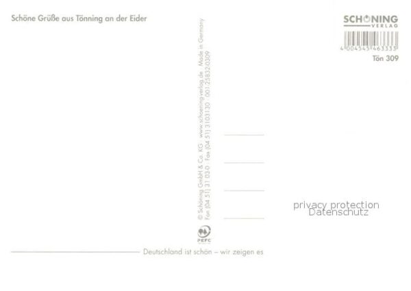 Toenning Nordseebad Fliegeraufnahme Eiderpartie Marktplatz – Bild 2