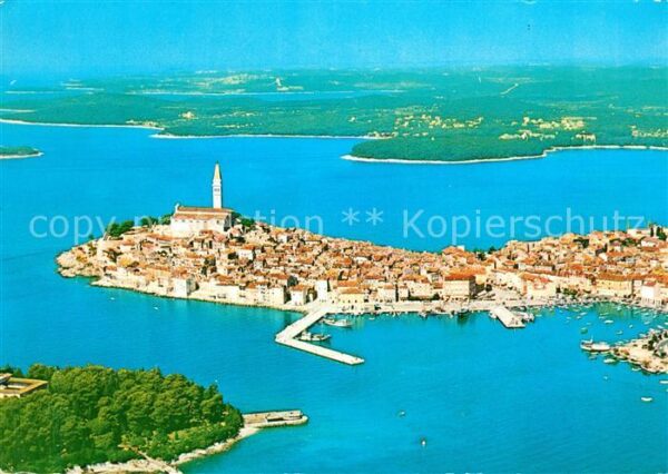 Rovinj Istrien Fliegeraufnahme