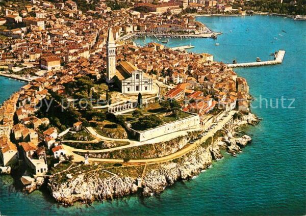 Rovinj Istrien Fliegeraufnahme