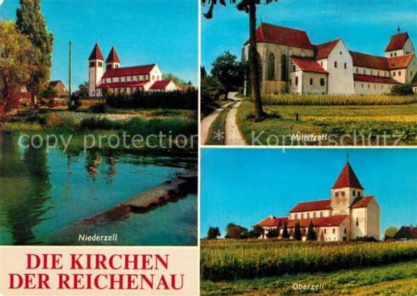 Insel Reichenau Kirchen in Niederzell Mittelzell und Ob