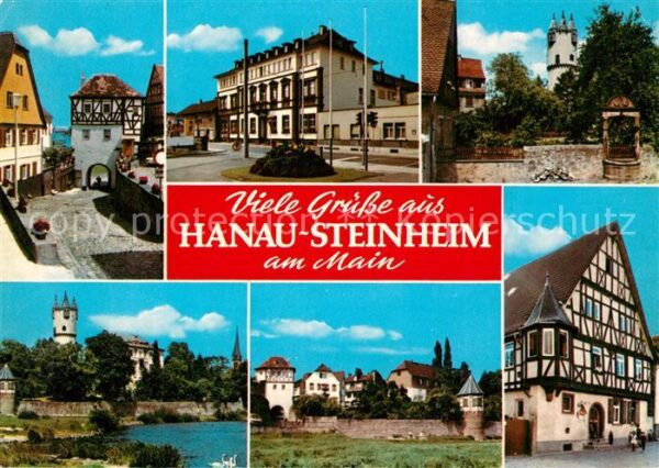Steinheim Main Maintor Rathaus Schloss Fachwerkhaus Br