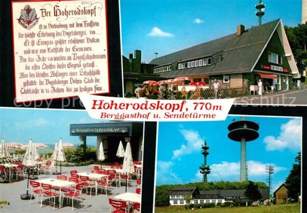 Hoherodskopf Berggasthaus Restaurant Hoherodskopf Te
