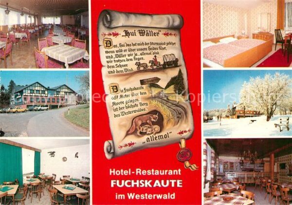 Willingen Westerwald Hotel Restaurant Fuchskaute Speisesaal