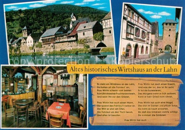 Dausenau Altes historisches Wirtshaus an der Lah