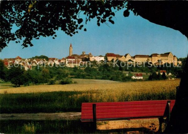 Kirchberg Jagst Ortsansicht Parkbank