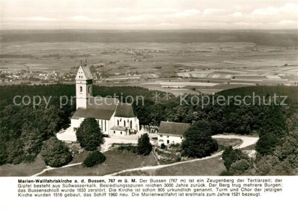 Bussen Fliegeraufnahme Ruine mit Aussichtsturm