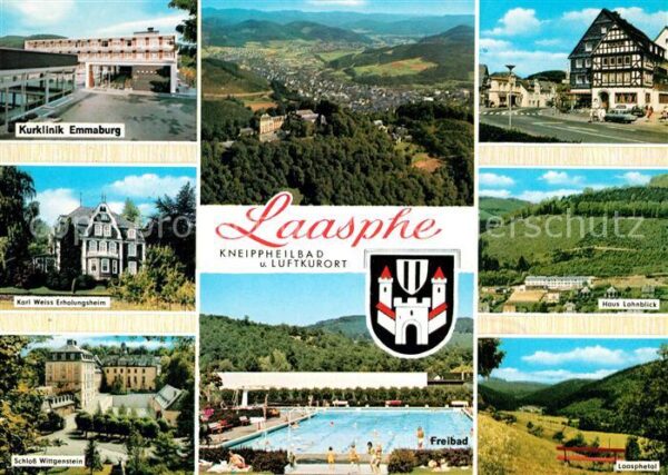 Laasphe Kurklinik Emmaburg Panorama Karl Weiss
