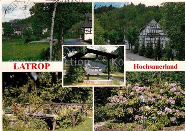 Latrop Sauerland Park Gasthaus Franz Bosch Brücke Ortsmo