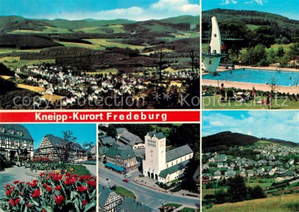 Fredeburg Schmallenberg Panorama Schwimmbad Fliegeraufnahme