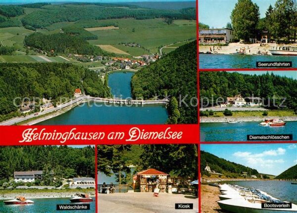 Helminghausen Fliegeraufnahme Diemelsee Seerundfahrte