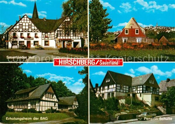 Hirschberg Warstein Sauerländer Hof Erholungsheim der BAG P