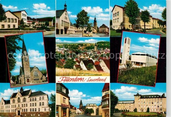 Attendorn Teilansichten Panorama Schloss Kirchen