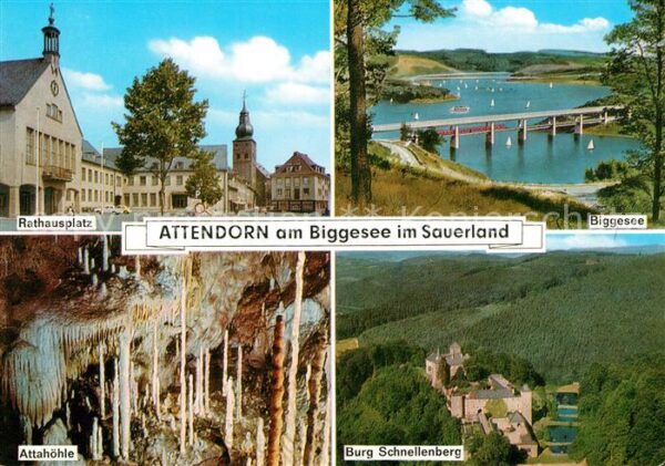 Attendorn Rathausplatz Biggesee Attahöhle Burg Sc