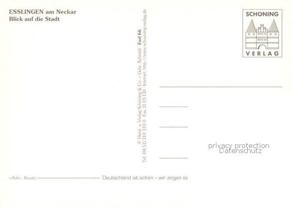 Esslingen Neckar Stadtblick mit Kirchen – Bild 2