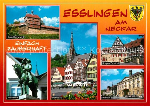 Esslingen Neckar Burg Hochwacht Postmichel Marktplatz Sp