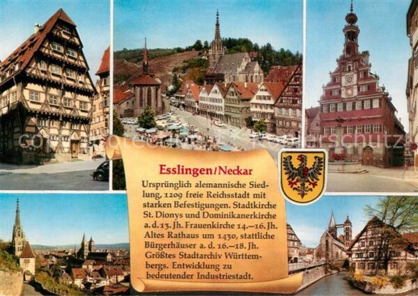 Esslingen Neckar Rathaus Marktplatz Stadtkirche Brunnen