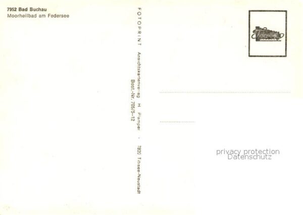Bad Buchau Federsee Teilansicht Moorheilbad Kirche Schwanen – Bild 2