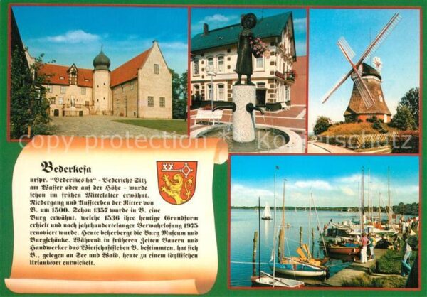 Bederkesa Bad Burg Brunnen Windmühle Bootshafen