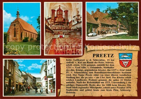 Preetz Holstein Klosterkirche Innenansicht Partie am Kl