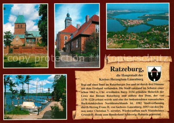 Ratzeburg Dom St Georg Barlach Haus Fliegeraufnah