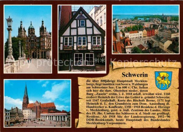 Schwerin Mecklenburg Schloss Ältestes Haus Marktblick Markt