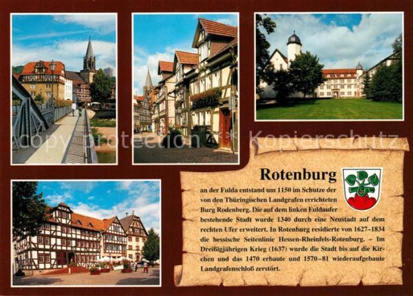 Rotenburg Fulda Kirche Brotgasse Landgräfliches Schloss