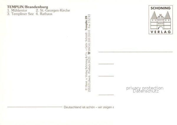 Templin Mühlentor St Georgen Kirche Templiner S – Bild 2