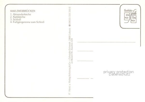 Zweibruecken Pfalz Alexanderkirche Karlskirche Schloss Fus – Bild 2