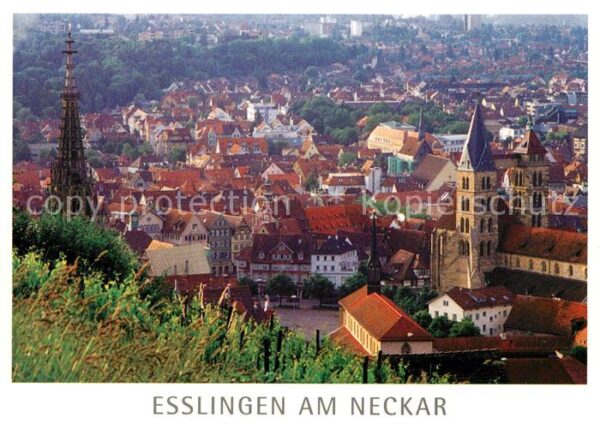 Esslingen Neckar Marktplatz Frauenkirche St Paul und Sta
