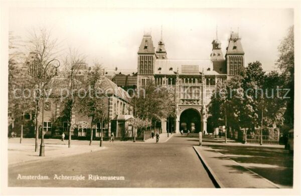 Amsterdam Niederlande Achterzijde Rijksmuseum