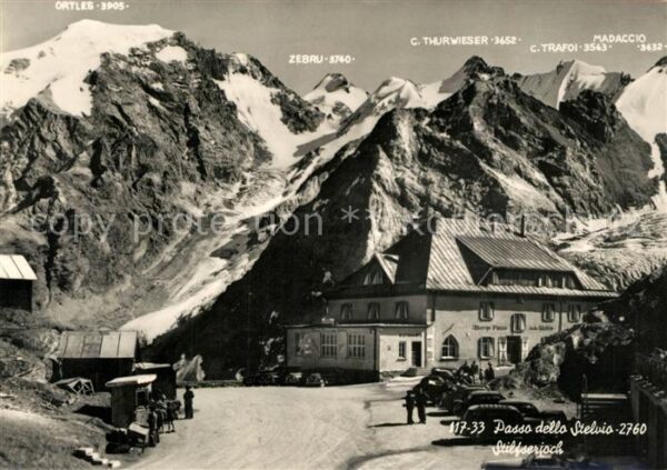Stilfserjoch Passo dello Stelvio Madaccio Zebru Ortles