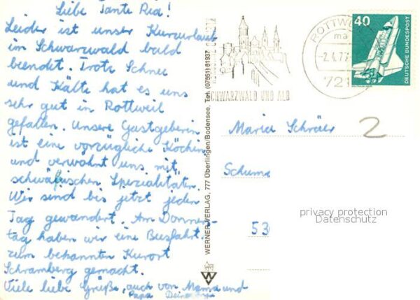 Rottweil Neckar Kapellenturm Schwarzes Tor Hlg. Kreuz-M – Bild 2