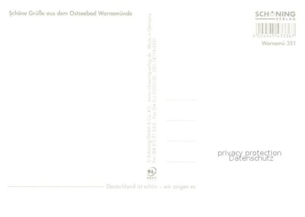 Warnemuende Ostseebad Fliegeraufnahme Leuchtturm Dampfer – Bild 2