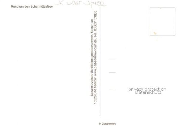 Diensdorf-Radlow Ortungskarte Wendisch Rietz Pieskow – Bild 2
