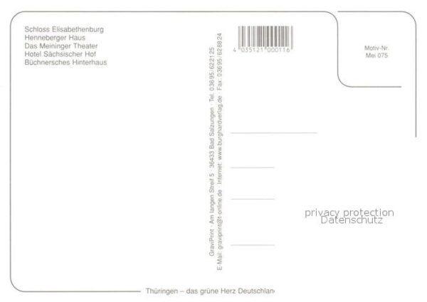 Meiningen Thueringen Büchnersches Hinterhaus Meininger Theat – Bild 2