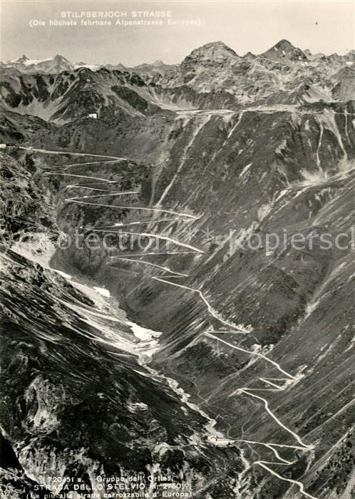 Stilfserjoch Passo dello Stelvio Gruppo Ortler