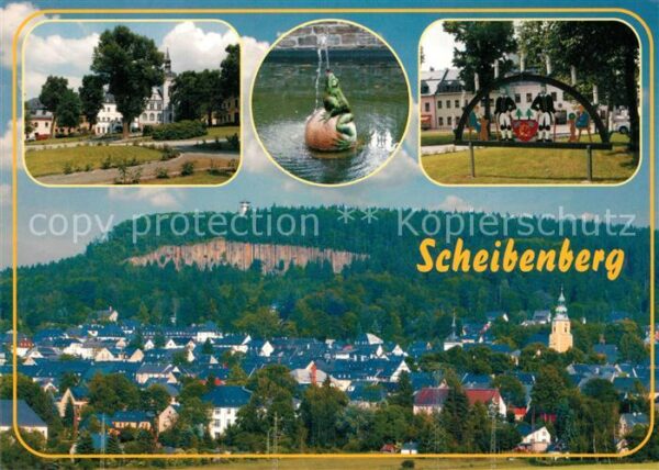 Scheibenberg Markt Rathaus Schwibbogen