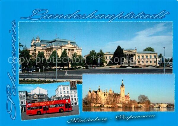 Schwerin Mecklenburg Staatstheater Museum Marktplatz Schloss