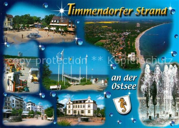 Timmendorfer Strand Fliegeraufnahme Seebrücke Strandkörbe
