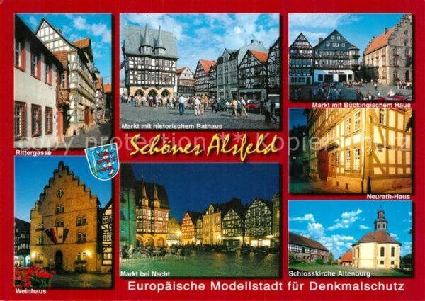 Alsfeld Rittergasse Weinhaus Markt bei Nacht Sc