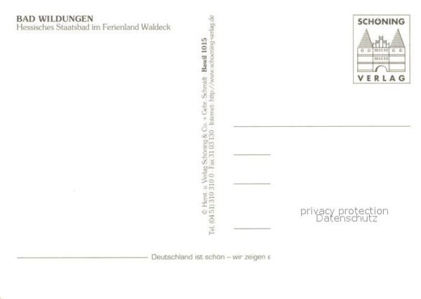 Bad Wildungen Schloss Panorama Osterbrunnen Rathaus – Bild 2