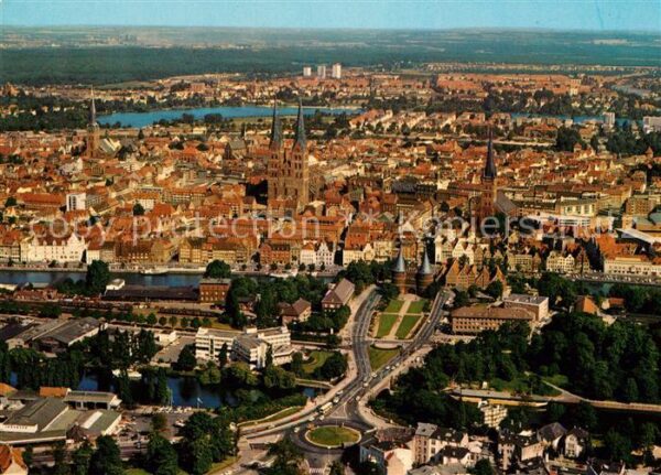 Luebeck Fliegeraufnahme