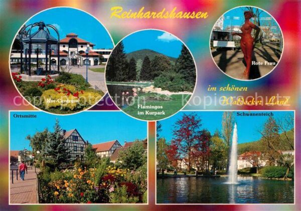 Reinhardshausen Kur Centrum Flamingos Kurpark Rote Frau