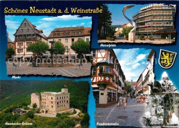 Neustadt Weinstrasse Markt Hetzelplatz Hambacher Schloss Fri