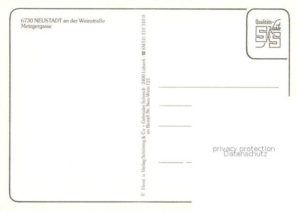 Neustadt Weinstrasse Metzgergasse – Bild 2