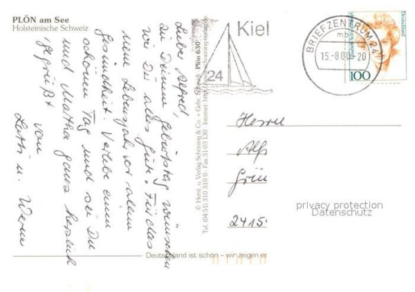 Ploen See Kirche Schloss Schiff – Bild 2