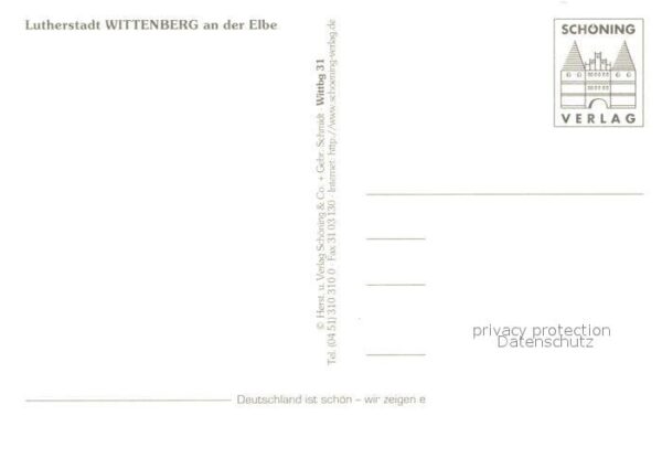 Wittenberg Lutherstadt Schlosskirche Lutherdenkmal – Bild 2